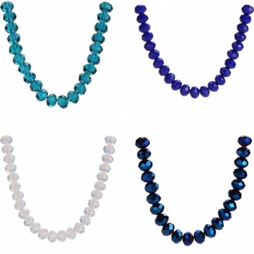Mixed Loose Necklace Making Bulk Faceted DIY Glass Jewelry Crystal Spacer Rondelle Findings 16mm Beads Charms 20pcs Craft