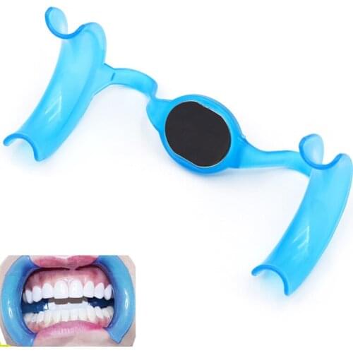 1pc M Type Lip Cheek Retractor Mouth Opener with Mirror Dental Tools Dentist Material Dentistry Mirror Oral Care Tool