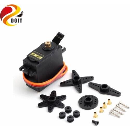 DOIT 2pcs 360 Degree Continuous Rotation Metal Gear Digital Servo with Accessories,High Torque for Robot Arm Robot DIY RC Toy