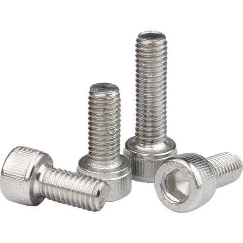 #6 #8 #10 1/4 5/16 Hex Socket Cap Machine Screw Metric Thrad Hexagon Allen Head Bolt 304 Stainless Steel