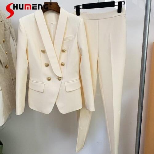 Shumeng Women's Business Trouser Suits