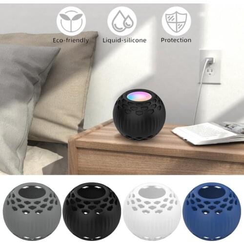 Silicone Case Cover For HomePod Mini Speaker Anti-fall Protective Case Cover Outdoor Covers For Home Pod Mini Accessories