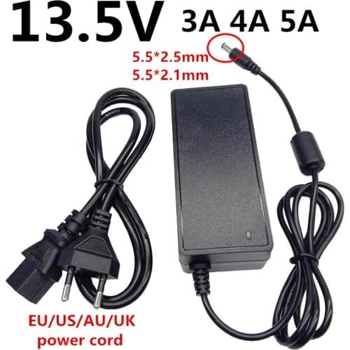 Universal power adapter 13.5V 3A 4A 5A Switching Power Supply AC to DC Adaptor 13.5 Volt Converter ac/dc adaptador 5.5x2.5mm