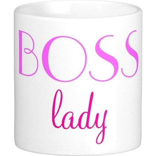 Boss Lady High Quality White Coffee Mugs Tea Mug Customize Gift By LVSURE Ceramic Mug Travel Coffee Mugs