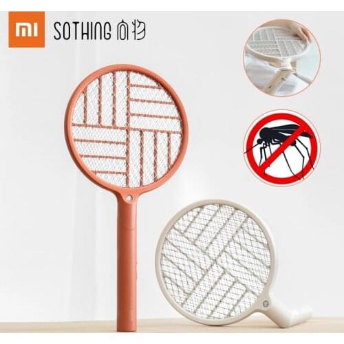 Xiaomi Sothing Dual Mode Electric Mosquito Swat USB Recharge LED Light Portable Collapsible Fly Mosquito Zapper Swatter Killer