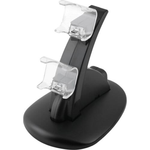 Brand New Dual USB Charging Socket Kit Charger Dock Stand Cradle For PS4 Console Controller Play Station Game Pad with USB Cable
