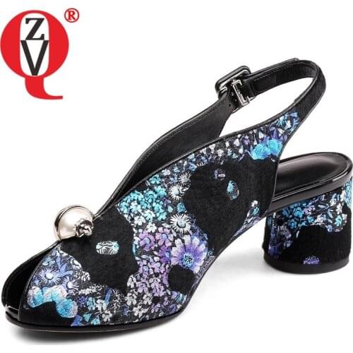 ZVQ Shoes Woman 2019 Summer Newest Fashion Mixed Colors Horsehair Woman Sandals Outside High Strange Style Buckle Ladies Sheos