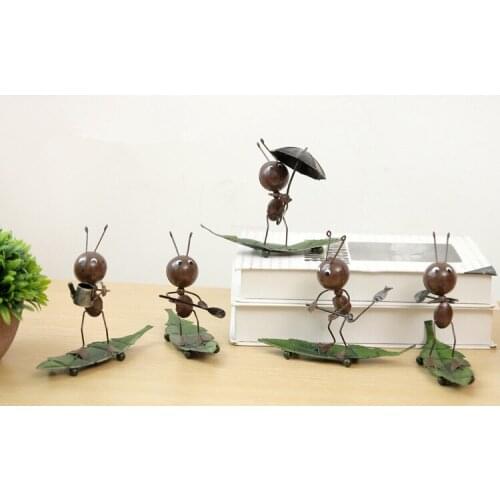 1piece lovely ant Figurine 1set cute animals Home office Decoration Miniatures christmas Gift car decor birthday gift