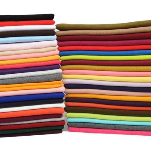 2*2 Cotton Elastic Knitted Cuffs Waistband Leg Rib so Jersey Trim Clothing Pregnant women Fabric For Spring Autumn