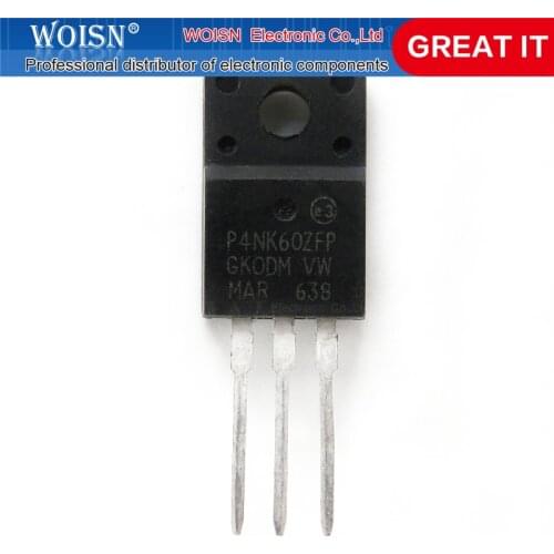 5pcs/lot STP4NK60ZFP P4NK60ZFP 4N60 TO-220F In Stock