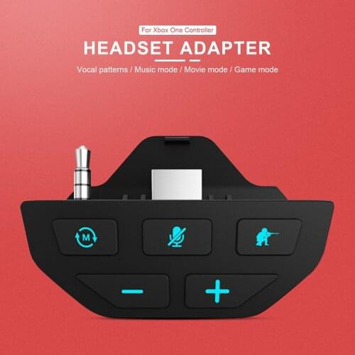 Stereo Sound Enhancer Headphone Adapter, Audio Mic Headphone Converter for Xbox One Controller Gamepad Accessories