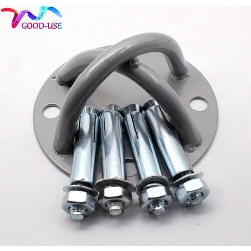 Yoga accessories air hammock Yoga Stretch Belt Extender Strap Rope Carabiner Ceiling Mounting Anchor