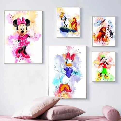 Disney Diamond Painting Full Drill Square Diamond Embroidery Mickey Mouse Donald Duck Mosaic Home Decor Cross Stitch Kits Gift