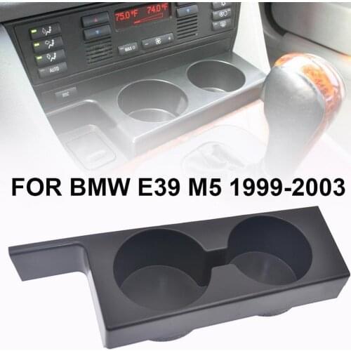Car Front Console 2 Hole Cup Holder for BMW E39 5 Series 528i 525i 530i M5 99-03