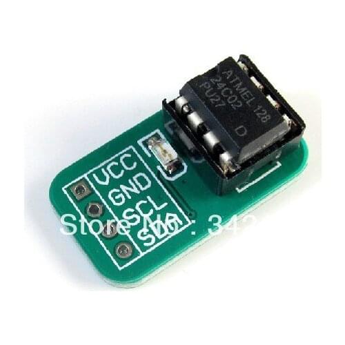 Free Shipping! AT24C02 EEPROM memory module serial IIC I2C Interface nonvolatile microcontroller development board
