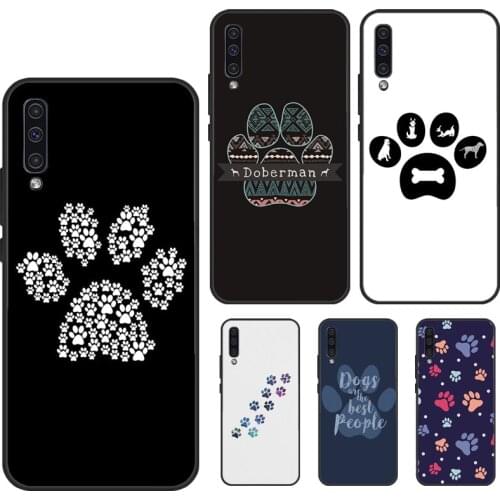 Dog foot print Paw Colorful Pattern Phone Case For Samsung A72 A52 A42 A32 A12 A71 A51 A31 A11 A10 A20 A30 S A50 A70 A20e A21S