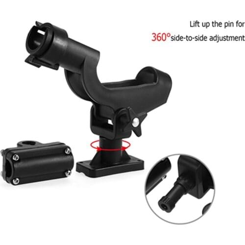 Fishing Rod rack Holder Rest Adjustable Removable 360 degree Kayak Boat Support Tools Accessories Pole Bracket 7725N