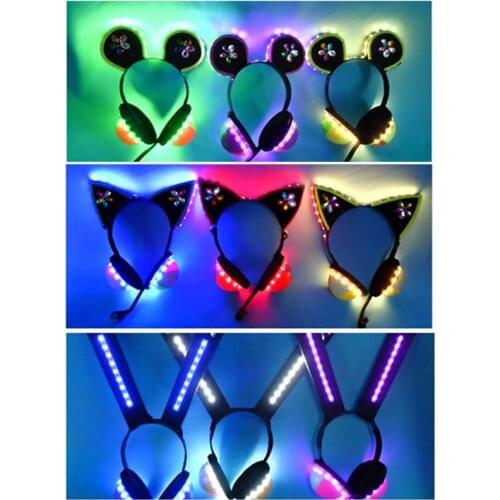 Love Live Led Gaming Awaken Cosplay Costume Nico Rin Minami Kotori All Members Headphone Headset Luminous Headwear for Halloween