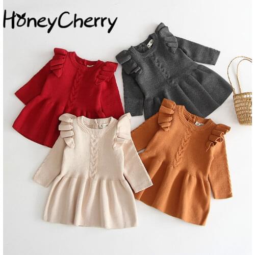 HoneyCherry Warm Dresses For Girls