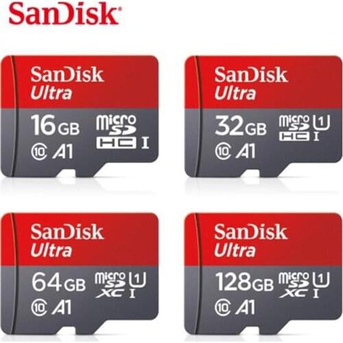 Sandisk Cheap Original New Ultra Micro SD Micro SD Card SD TF Flash Card 16GB MicroSD Memory Card 16 GB for Phones with Adapter