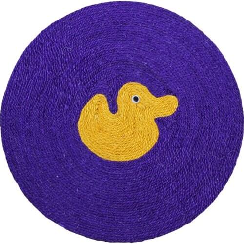 Cat Scratching Board Grinding Claw Cartoon Fish Elephant Pattern Motif Cat Pet Toy Natural Sisal Rope Cat Scratching Board