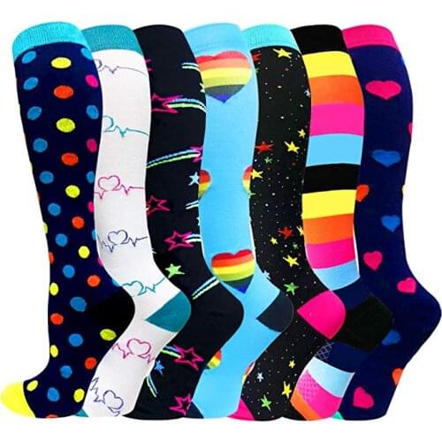 Anti Fatigue Women Men Compression Socks Support Pregnancy Health Socks Outdoor Sports Racing Cycling Sock