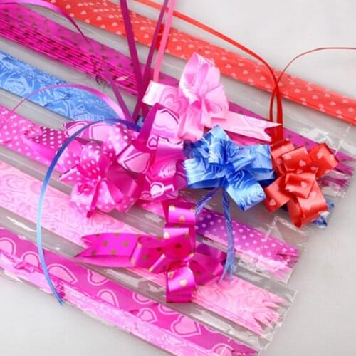 Hot Selling 10 Pcs Gift Wrap Pull Bows Flower Present Package Wedding Birthday Party Decor LBV
