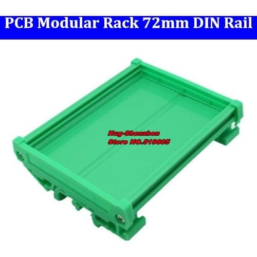 DIY PCB module rack 72mm wide DIN rail mounting baffle 72mm circuit board bracket -2pcs/lot