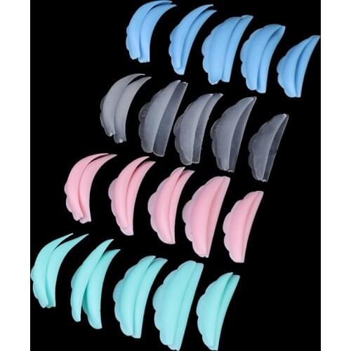 New 5pairs Silicone Eyelash Perm Pad Recycling Lashes Rods Shield Lifting 3D Eyelash Curler Perming Accessories Applicator