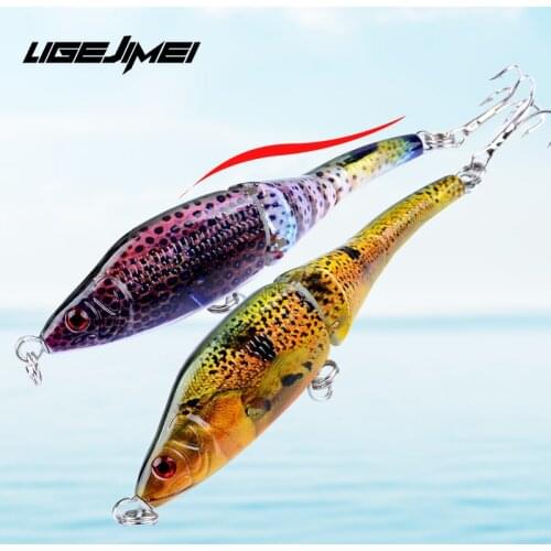 Swimbait Fishing Lure 95mm 8.9g Wobbler Jointed Fishing Bait Pike Lure Vib Sinking Leurre Isca Artificial Shad Trout Bass Lure