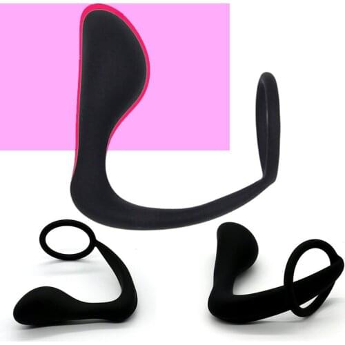 Women Men Couples Masturbation Silicone Anal Male Penis Cock Ring Prostate Massager Adult Gay Sex Toys For Man Butt Plug Dildo