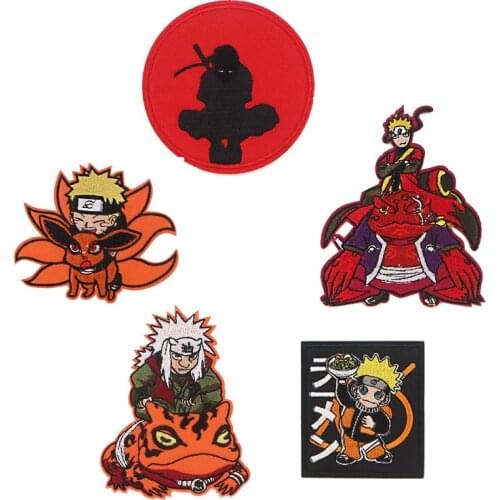 NARUTO Cloth stickers anime cartoon embroidery patch stickers accessories cloth stickers accessories Suitable for clothing