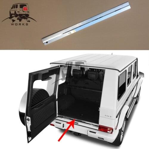 Rear door welcome pedal with A lights for W463 g500 g63 g65 g550 door pedal trims