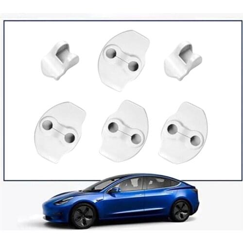 For Tesla Model 3 Door Lock Cover Protector Latches Door Stopper Covers Set of 6 Interior Accessories