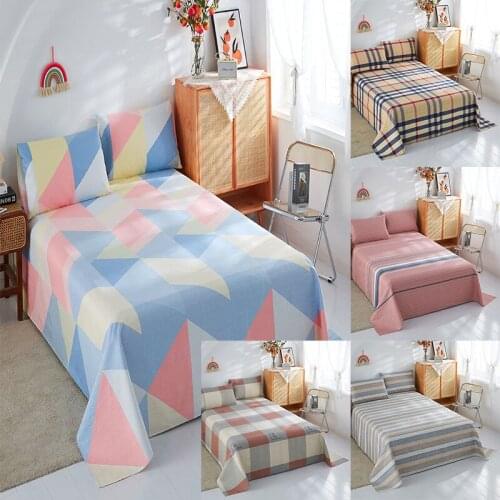 Pink simple Japanese style comfortable and smooth home bedroom sheets 1.2M-2.3M bed can be used in 1-piece set.cute bed sheets