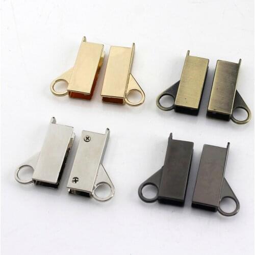 2pcs Metal Bag Side Anchor Gusset Fashion Cute Hanger Clamps Bag Side Edge Anchor Link Hardware for Bag Purse Strap