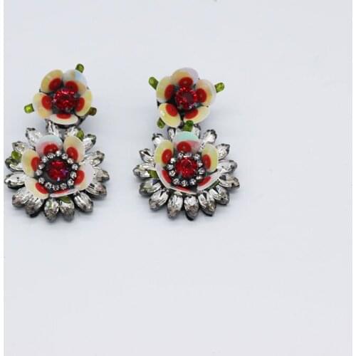 2018new star models sunflower long earrings bride earrings accessories 102