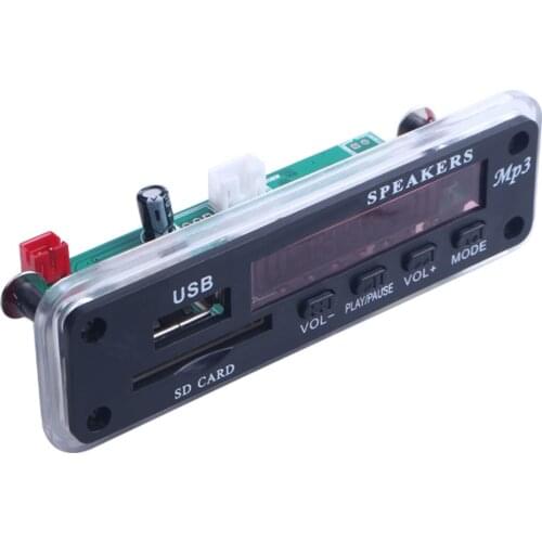 Wireless Bluetooth 12V MP3 WAV WMA Decoder Board Audio Module Support USB SD AUX FM Audio Radio Module For Car accessories