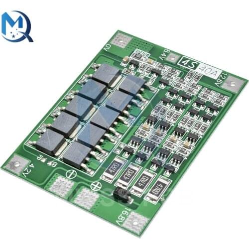 BMS 4S 40A 14.8V 16.8V Li-ion Lithium 18650 Battery Charger Protection Board BMS Balance/Enhance For Drill/Motor/Lipo Pack