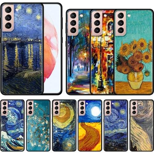 Phone Case For Samsung Galaxy SS20 S21 FE Ultra S10 Lite S9 S8 Plus S10E S7 Edge Soft Shell paintings Starry Night Van Gogh