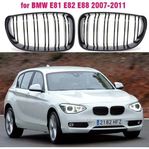 Black front Grille kidney For BMW 1 Series E81 E87 E82 E88 for BMW 128i 135i 2008-2011
