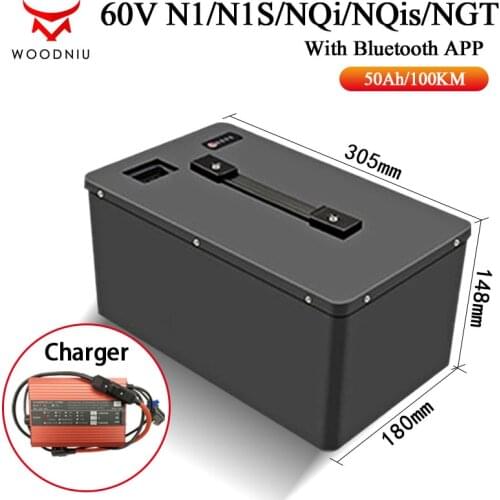 48V 60V Lithium Battery Suitable for N1 N1s NQi NQis /U+/M+ Scooter Accessories Original BMS Li-ion Batteries