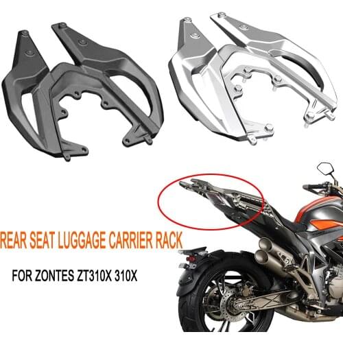 For Zontes ZT310x ZT310-X 310X Motorcycle Rear Seat Luggage Carrier Rack With Handle Grip