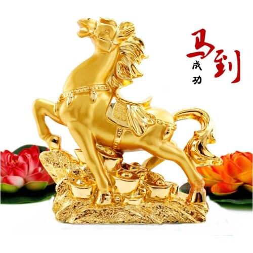 Home Lucky The horse decoration Crafts Ornament office feng shui lucky horse ornaments rich furnishings immediately