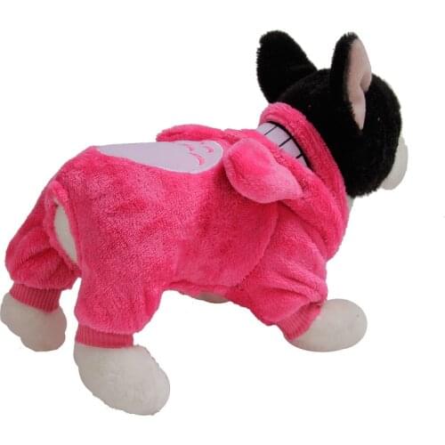 Fleece Warm Dog Clothes Winter Soft Dog Jumpsuit Pajamas Puppy Outfit Chihuahua Yorkie Poodle Bichon Schnauzer Dog Clothing Coat