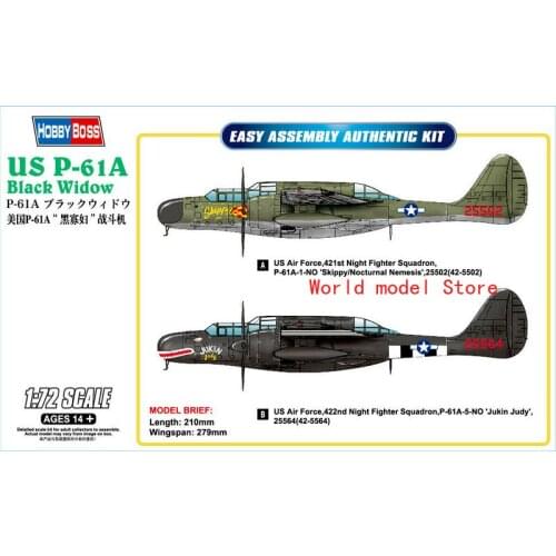 Hobbyboss 1/72 87261 Northrop P-61A Black Widow Plastic Model Aircraft Kit