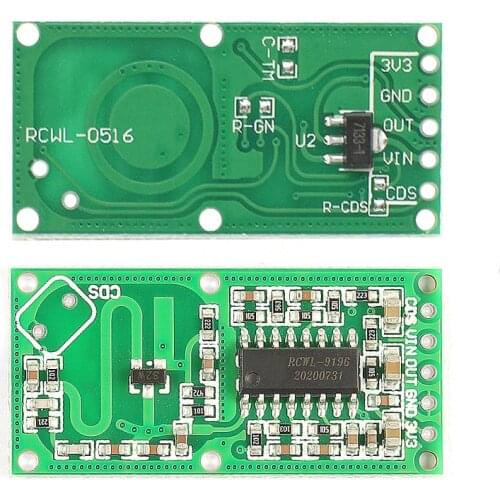 RCWL-0516 microwave radar sensor module Human body induction switch module Intelligent sensor