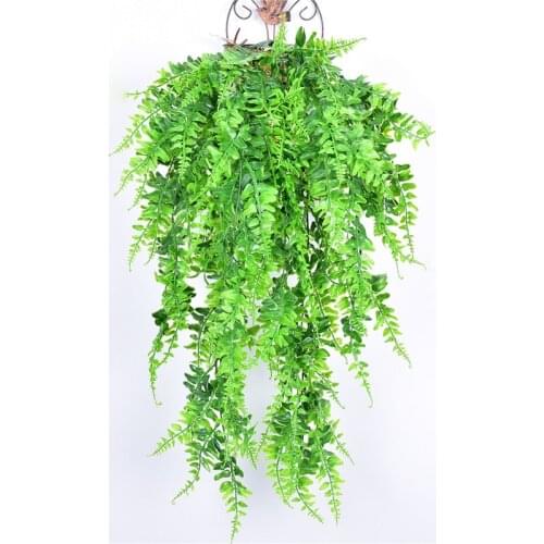 Artificial Plant Vines Wall Hanging Rattan Leaves Branches Outdoor Garden Home Decoration Plastic Fake Silk Leaf Green Plant Ivy