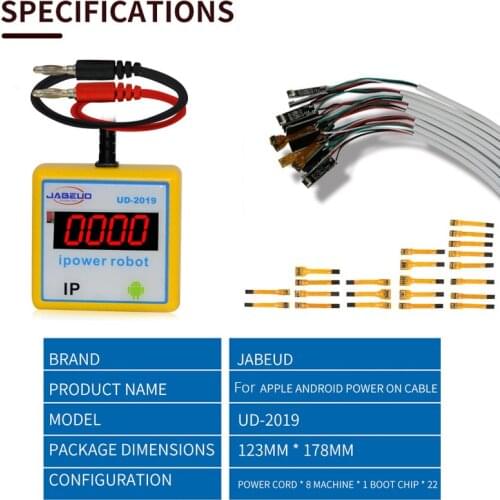For iPhone Android DC Power Supply Cable Mechanic iBoot Box Phone Dedicated Power Test Cable For Logic Board Charging Wire