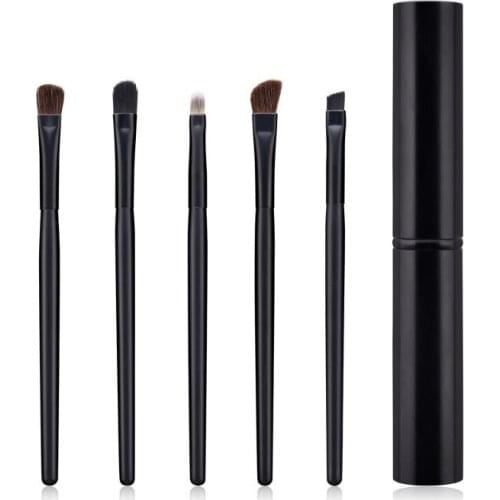 5pcs/set Makeup Brushes With Storage Box Blending Eyeshadow Blush Foundation Cosmetic Brush Tool Portable Maquillajes Tools